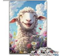 Puzzle per adulti da 1000 pezzi,simpatici puzzle a forma di pecorella,realizzati in cartone,gioco interattivo per famiglie,decorazioni fai da te per la casa,stimolante rompicapo regalo,1000 pezzi