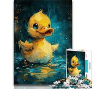 Puzzle per adulti da 1000 pezzi simpatico anatroccolo giallo per adolescenti attività per famiglie divertenti attività a casa regalo di compleanno regali da viaggio 75x50cm