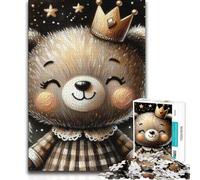 Puzzle per adulti da 1000 pezzi, simpatico orsetto stravagante, gioco educativo per famiglie, analisi e logica, giocattoli antistress, 50x75cm (1000 pezzi)