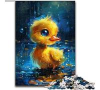 Puzzle per adulti da 1000 pezzi,simpatico puzzle a forma di paperella gialla in cartone,design intricato per adolescenti,decorazioni fai da te e divertimento che stimola il cervello,1000 pezzi