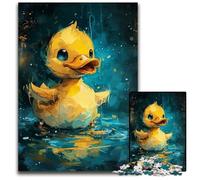 Puzzle per adulti da 1000 pezzi, simpatico puzzle a forma di paperella gialla per adolescenti e famiglie - Gioco rompicapo fai da te, regalo, 50x75CM/19,68x29,52 pollici