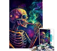 Puzzle per adulti da 1000 pezzi "Sinfonia di fumo e teschio" un gioco avvincente per coltivare la pazienza ideale per tutta la famiglia perfetto per decorare la casa o come regalo divertente (38x26cm)