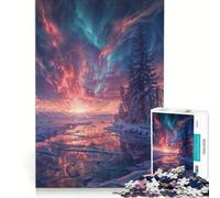Puzzle per adulti da 1000 pezzi Sinfonia d'inverno Giochi rilassanti Difficile Lista dei desideri con Babbo Natale 38x26cm