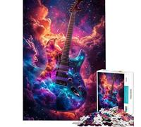 Puzzle per adulti da 1000 pezzi Sinfonia Galattica con Chitarra gioco educativo regalo per compleanni per tutta la famiglia (dimensioni 75x50cm)