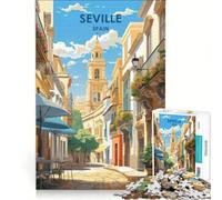 Puzzle per adulti da 1000 pezzi, Siviglia, Andalusia, Spagna, gioco interattivo, interazione genitore-figlio, compleanno e Natale 38x52cm
