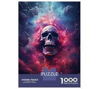 Puzzle Per Adulti Da 1000 Pezzi Skull Wall Art Print-6 Puzzle Per Adulti Gioco Pratico Sfida Difficile Aiuta Ad Allenare Il Cervello 70x50cm/1000pcs