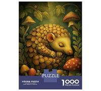 Puzzle Per Adulti Da 1000 Pezzi Sleeping Pangolin in Enchanted Forest Puzzle Giochi Rilassanti Sfida Difficile Regali Unici Per Compleanno E Natale 38x26cm/1000pcs