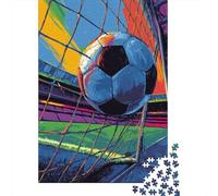 Puzzle Per Adulti Da 1000 Pezzi Soccer Ball Goal Net-4 Puzzle Per Adulti Giochi Divertenti Difficile Difficile Compleanno E Regali Unici 70x50cm/1000pcs