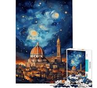 Puzzle per adulti da 1000 pezzi "Sognando Firenze" - Gioco educativo e stimolante ideale per il relax e il miglioramento della memoria - Regalo di compleanno (Dimensioni 38x52cm)
