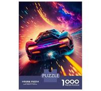 Puzzle Per Adulti Da 1000 Pezzi Space Race Car Puzzle Per Adulti Gioco Pratico Decorazione Da Parete Per Compleanno, Natale 52x38cm/1000pcs