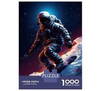 Puzzle Per Adulti Da 1000 Pezzi Space Snowboarding Extreme Adventure in Outer Space! Puzzle Per Adulti Giocattolo Decorazione Da Parete Taglio Di Precisione Ideale Come Regalo Per Tutta La Famiglia 3