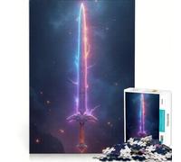 Puzzle per adulti da 1000 pezzi "Spada Magica" gioco educativo difficile e stimolante regalo di Natale o compleanno 38x52cm