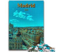 Puzzle per adulti da 1000 pezzi, Spagna, Madrid, Città, Viaggi, Giocattoli, Giochi Educativi, Regali di Babbo Natale Segreto per Bambini dai 14 anni in su, 2000 pezzi (70x100cm)