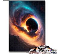 Puzzle per adulti da 1000 pezzi, spazio, buco nero, via lattea, in legno, rompicapo ad alta difficoltà per adolescenti, 50x75cm, gioco interattivo per famiglie