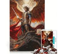 Puzzle per adulti da 1000 pezzi: Spezzacatene, Legatore di demoni, Arcangelo Michele, Gioco interattivo, Attività divertenti a casa, Ottimo regalo per gli appassionati di videogiochi 38x26cm