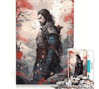 Puzzle per adulti da 1000 pezzi "Spirito Samurai Eterno", gioco pratico, ideale per passare il tempo durante le vacanze, per rafforzare l'amore di coppia 38x26cm