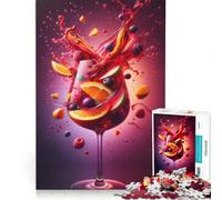 Puzzle per adulti da 1000 pezzi Splendor di Sangria e Frutta Gioco rilassante Migliora la memoria compleanno e Natale 38x52cm
