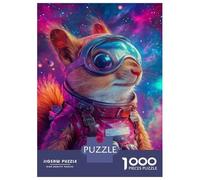 Puzzle Per Adulti Da 1000 Pezzi Squirrel in Space -3 Puzzle Per Adulti Giochi Rilassanti Vacanza A Casa Passatempo Regali Unici Per Compleanno E Natale 70x50cm/1000pcs
