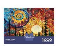 Puzzle Per Adulti Da 1000 Pezzi Stained Glass Forest Wall Art Puzzle Per Adulti Giochi Rilassanti Gara Di Velocità Delle Mani Attività Divertenti A Casa 38x26cm/1000pcs