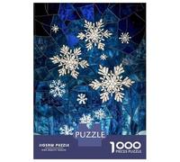 Puzzle Per Adulti Da 1000 Pezzi Stained Glass Winter Puzzle Per Adulti Giochi Rilassanti Difficili Ottimo Regalo Per I Giocatori 38x26cm/1000pcs