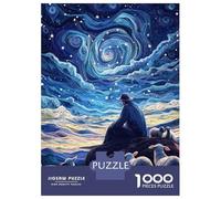 Puzzle Per Adulti Da 1000 Pezzi Starry Night Shepherd's Journey Puzzle Giochi Rilassanti Decorazione Murale Difficile E Stimolante 70x50cm/1000pcs