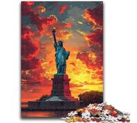 Puzzle per adulti da 1000 pezzi Statua della Libertà per adolescenti, gioco per famiglie, antistress, sfida difficile, adatto alle coppie (75x50cm)
