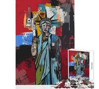 Puzzle per adulti da 1000 pezzi Statua della Libertà Pop Art Giocattolo educativo Ottimo regalo per giochi Gioco impossibile Rafforza l'amore tra coppie Dimensioni 50x75cm