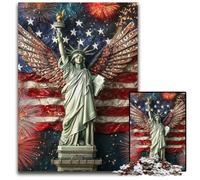 Puzzle per adulti da 1000 pezzi Statua della Libertà Puzzle per età 14+ Sfida educativa Attività divertenti a casa, regali di compleanno, regali di viaggio 50X75CM
