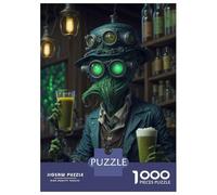 Puzzle Per Adulti Da 1000 Pezzi Steampunk Beer Alien Pub Puzzle Per Adolescenti Giochi Divertenti Analisi E Logica Difficile E Sfida 38x26cm/1000pcs