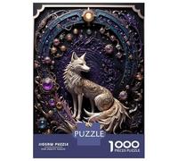 Puzzle Per Adulti Da 1000 Pezzi Steampunk White Fox Art Puzzle Giochi Rilassanti Sfida Difficile Regali Unici Per Compleanno E Natale 38x26cm/1000pcs