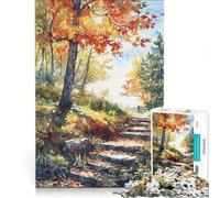 Puzzle per adulti da 1000 pezzi "Steps to Fall" gioco educativo taglio di precisione collezione d'artista belle arti 38x26cm