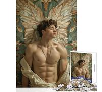 Puzzle per adulti da 1000 pezzi stile Art Nouveau decorazione da parete giocattolo da sogno regali di Babbo Natale segreto gioco educativo aiuta a esercitare il cervello dimensioni 38x26cm