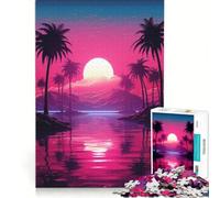 Puzzle per adulti da 1000 pezzi stile Noir Neon Nostalgia gioco educativo divertente e umoristico adatto come decorazione da scrivania 38x52cm