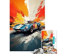 Puzzle per adulti da 1000 pezzi stile Pop Art con muscle car Un giocattolo avvincente per coltivare la pazienza ideale per tutta la famiglia perfetto come decorazione o regalo divertente (50x75cm)