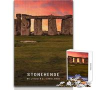 Puzzle per adulti da 1000 pezzi Stonehenge, divertimento in famiglia e serata di giochi, ma anche un regalo divertente e umoristico, dimensioni 50x75cm