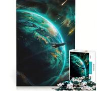 Puzzle per adulti da 1000 pezzi "Strano mondo verde" giocattolo educativo difficile e stimolante per rafforzare l'amore tra le coppie 38x52cm