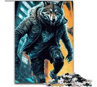 Puzzle per adulti da 1000 pezzi "Street Wolf", gioco creativo per famiglie e decorazioni per la casa, regalo di Natale perfetto per adolescenti (dimensioni: 50x75cm)