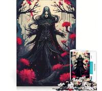 Puzzle per adulti da 1000 pezzi: Strega Oscura nella Foresta Cremisi, gioco educativo, decorazione per la casa, per rafforzare l'amore tra le coppie 38x52cm