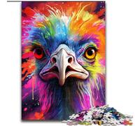 Puzzle per adulti da 1000 pezzi, struzzo, puzzle impossibile per adulti, dimensioni 50x75cm, attività divertente per la famiglia, sfida mentale, regalo perfetto per adolescenti