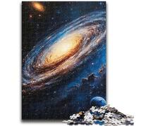 Puzzle per adulti da 1000 pezzi sulla Via Lattea, impegnativo da completare ma divertente e umoristico, con poster abbinato e foglio di quiz 26x38cm