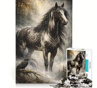 Puzzle per adulti da 1000 pezzi sull'identità dei nativi americani gioco pratico impegnativo e stimolante ideale come regalo per tutta la famiglia 50x75cm