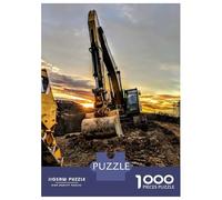 Puzzle Per Adulti Da 1000 Pezzi Sunset at The Construction Site Puzzle Per Adulti Giochi Divertenti Difficile Difficile Compleanno E Regali Unici 38x26cm/1000pcs