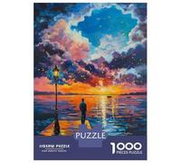 Puzzle Per Adulti Da 1000 Pezzi Sunset Serenity Coastal Reflections Puzzle Per Adulti Gioco Rompicapo Analisi E Logica Attività Divertenti Da Fare A Casa, 52x38cm/1000pcs