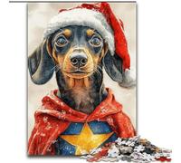Puzzle per adulti da 1000 pezzi Superman Bassotto in cartone, regalo perfetto per bambini dai 14 anni in su, dimensioni 38x26cm, rompicapo stimolante - giocattolo rilassante per adolescenti