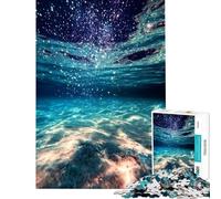 Puzzle per adulti da 1000 pezzi surrealismo Cuore del Mare Stellato poster sfida per l'intelligenza giocattolo avvincente gioco pratico difficile regalo di compleanno (dimensioni 38x52cm)