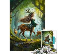 Puzzle per adulti da 1000 pezzi "Sussurri nel bosco" Giochi rilassanti per le vacanze a casa divertimento e attività da fare in casa (dimensioni 38x52cm)