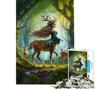 Puzzle per adulti da 1000 pezzi "Sussurri nel bosco" Gioco rompicapo per adulti Decorazione da parete Regalo per amici e familiari (Dimensioni 50x75cm)