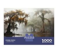 Puzzle Per Adulti Da 1000 Pezzi Swampy Trees with Spanish Moss Puzzle Per Adulti Gioco Rompicapo Per Divertimento in Famiglia Regalo Antistress 38x26cm/1000pcs