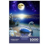 Puzzle Per Adulti Da 1000 Pezzi Swan Beautifull Puzzle Per Adulti Giochi Per Famiglie Difficili Impegnativi Da Completare 38x26cm/1000pcs