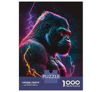 Puzzle Per Adulti Da 1000 Pezzi Synthwave Gorilla Puzzle Per Adulti Giochi Rilassanti Analisi E Logica Regali Di Compleanno E Unici 70x50cm/1000pcs
